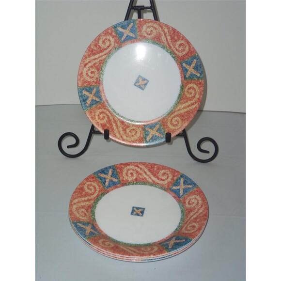 4 Corelle Sand Art Salad Plates -0413SH - Picture 1 of 1